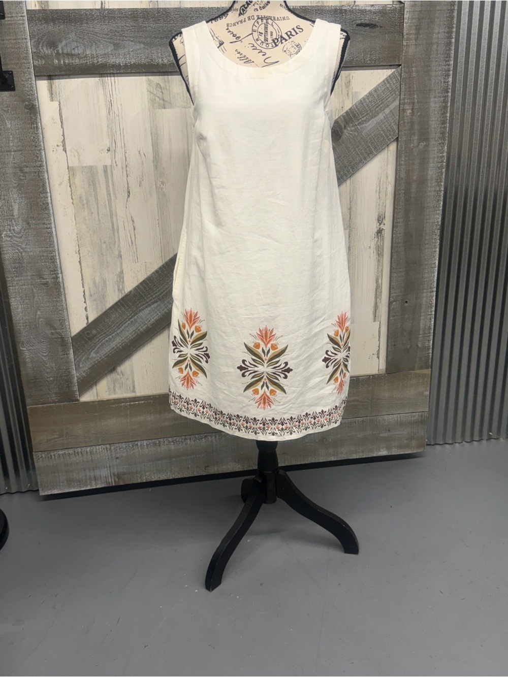 Rachel Zoe Sleeveless White Embroidered Shift Dress size XS NWT